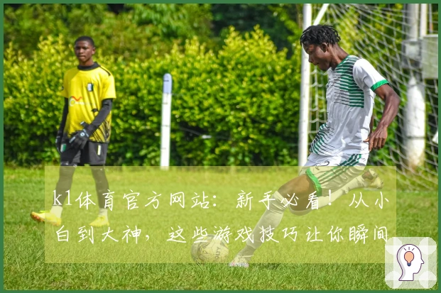 k1体育官方网站：新手必看！从小白到大神，这些游戏技巧让你瞬间变强！